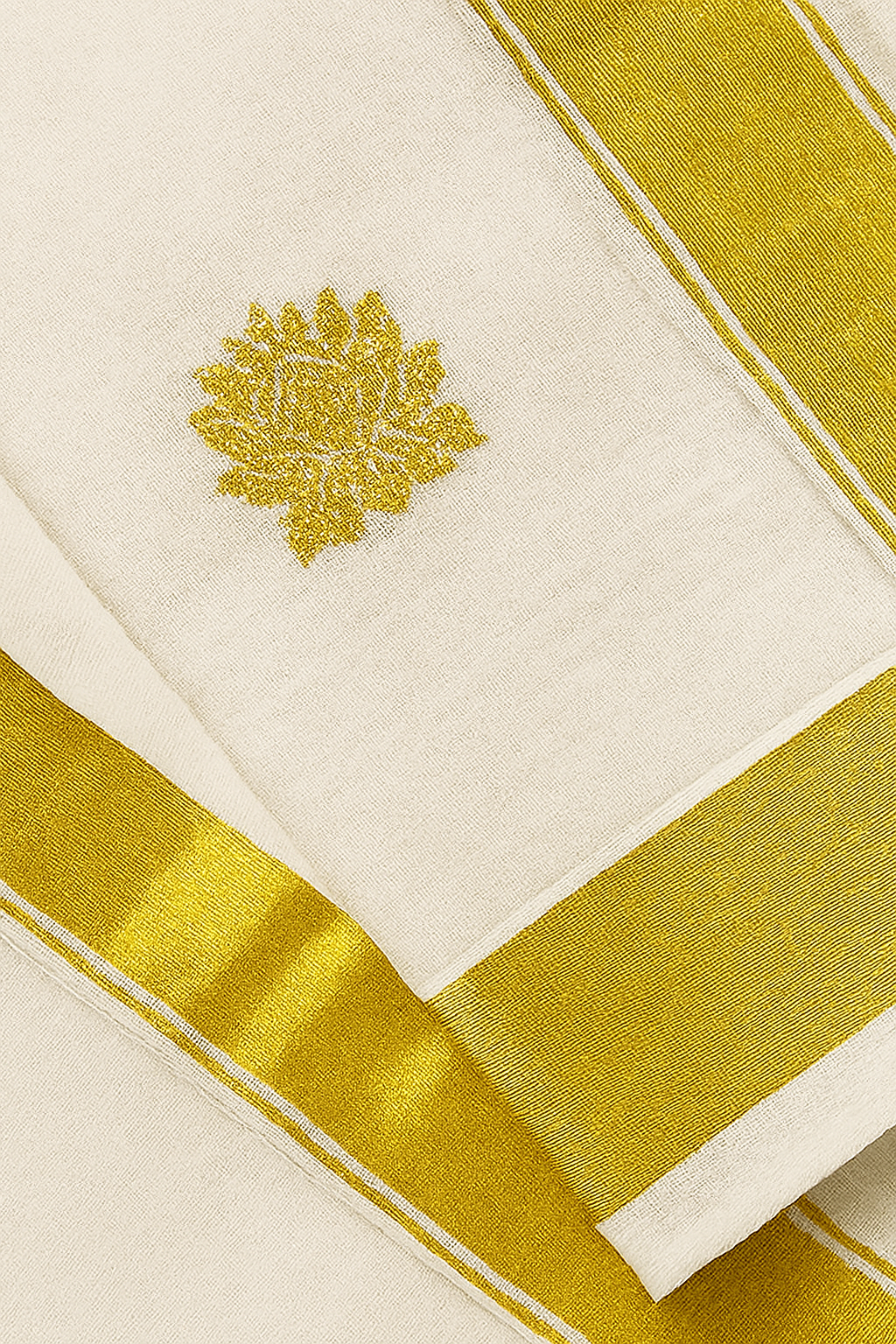 Ladies Handloom Dhoti – Golden Bloom Edition